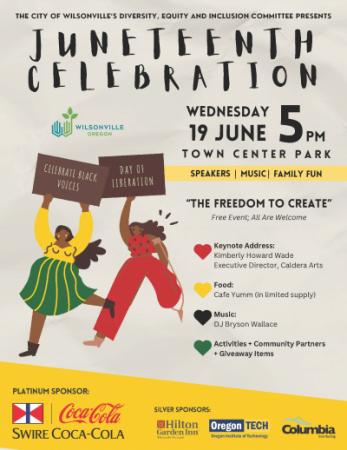 Juneteenth Celebration - June 19 at 5pm - Town Center Park